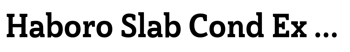 Haboro Slab Cond Ex Bold